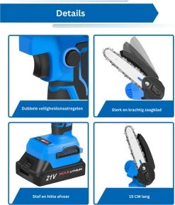 Mini Tronçonneuse - Tronçonneuse - Sécateur Electrique - Taille Haie Electrique - 15 CM - 2 Batteries -Outils de jardinage professionnels 1023x1200 1