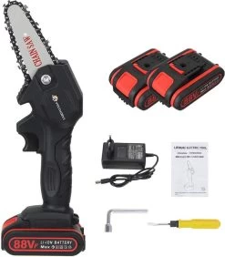 Mini Tronçonneuse Premic® - Scie à élaguer - Sans Fil - Électrique Avec 2 Batteries -Outils de jardinage professionnels 1051x1200