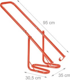 Relaxdays Presse à Déchets Pour Poubelle à Roulettes - Presse à Déchets - Poignée - Tamper à Déchets - Métal - Rouge -Outils de jardinage professionnels 1052x1200 6