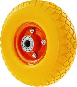 PrimeMatik - Roue De Brouette Massief Jaune 2-pack 100 Kg 10x3" 254x76 Mm. Courroie De Rechange Pour Plate-forme De Transport Et Chariots -Outils de jardinage professionnels 1064x1200 1