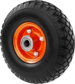 PrimeMatik - Roue De Brouette Massief 100 Kg 10x3" 254x76 Mm. Courroie De Rechange Pour Plate-forme De Transport Et Chariots -Outils de jardinage professionnels 1069x1200