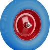 Relaxdays 1 X Roue De Brouette - Roue De Wagon Avec Essieu - Pneu Anti-crevaison Jante Acier Bleu-rouge -Outils de jardinage professionnels 1082x1200 2