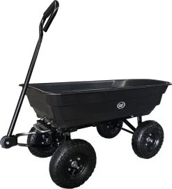 AXI AG75 Dump Truck / Charrette De Jardin Avec Basculeur Noir - Chariot De Transport De Jardin 75 Litres / Max 250 Kg. -Outils de jardinage professionnels 1092x1200 1
