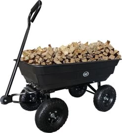 AXI AG75 Dump Truck / Charrette De Jardin Avec Basculeur Noir - Chariot De Transport De Jardin 75 Litres / Max 250 Kg. -Outils de jardinage professionnels 1092x1200