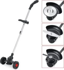 DOERSUPP Brosse à Désherbage électrique - Coupe-herbe Réglable - Set Complet De Tondeuse à Gazon - Haute Qualité - Avec Lames