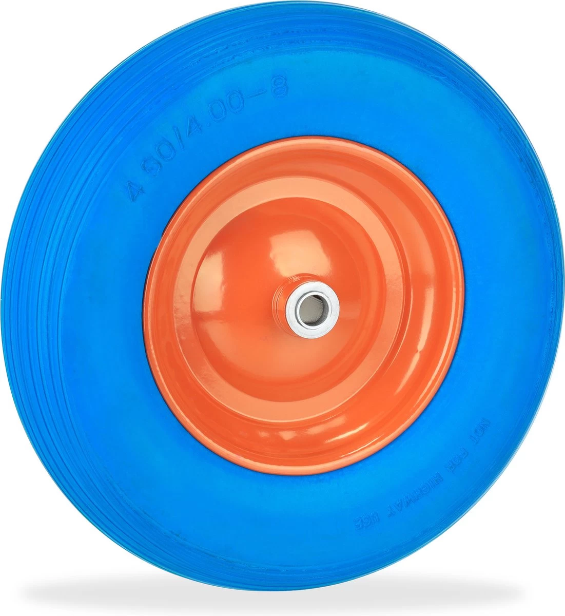 Roue De Brouette Relaxdays 4.80/4.00-8 - Pneu De Secours Anti-crevaison En Caoutchouc - Jante En Acier - Bleu 3 Roue De Brouette Relaxdays 4.80/4.00-8 - Pneu De Secours Anti-crevaison En Caoutchouc - Jante En Acier - Bleu