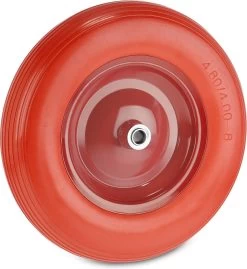 Roue De Brouette Relaxdays 4.80 4.00-8 - Pneu Anti-crevaison - Brouette De Roue De Secours - Jante En Acier
