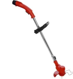 Tondeuse à Gazon DrillPro - Coupe- Coupe-herbe électriques - Tondeuse à Gazon - Tondeuse à Gazon - Sans Fil - Poignée Réglable - Avec 2 Piles Et Chargeur - Pour Tailler La Pelouse De Jardin - Rouge -Outils de jardinage professionnels 1104x1200