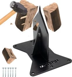 Fendeuse De Bûches Miseru - Sans Hache - No Axe - Fendeuse De Bois - Fendeuse De Bûches - Fendeuse De Bûches Pour Petit Bois - Métal