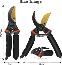 Sécateur Bypass, Cisailles De Jardin Bypass, Sécateur Avec Cliquet, Cisailles à Arbre Avec Bypass Pour Branches Et Brindilles Jusqu'à 20mm De Diamètre, Manche Robuste En Aluminium, Lame En Acier Japonais SK5 - Rouge -Outils de jardinage professionnels 1131x1200