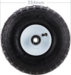 PrimeMatik - Roue De Brouette 136 Kg 10x3.5" 254x89 Mm. Courroie De Rechange Pour Plate-forme De Transport Et Chariots -Outils de jardinage professionnels 1133x1200 4