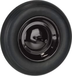 Axe De Roue De Brouette Relaxdays - 3.50-8 - Pneumatique - Noir - Avec Axe - Pneu De Brouette Sans Crevaison