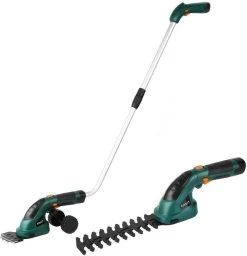 Taille-haie électrique Happyment - Avec Batterie - 3en1 - Coupe-branches - Sans Fil - Télescopique - Acier