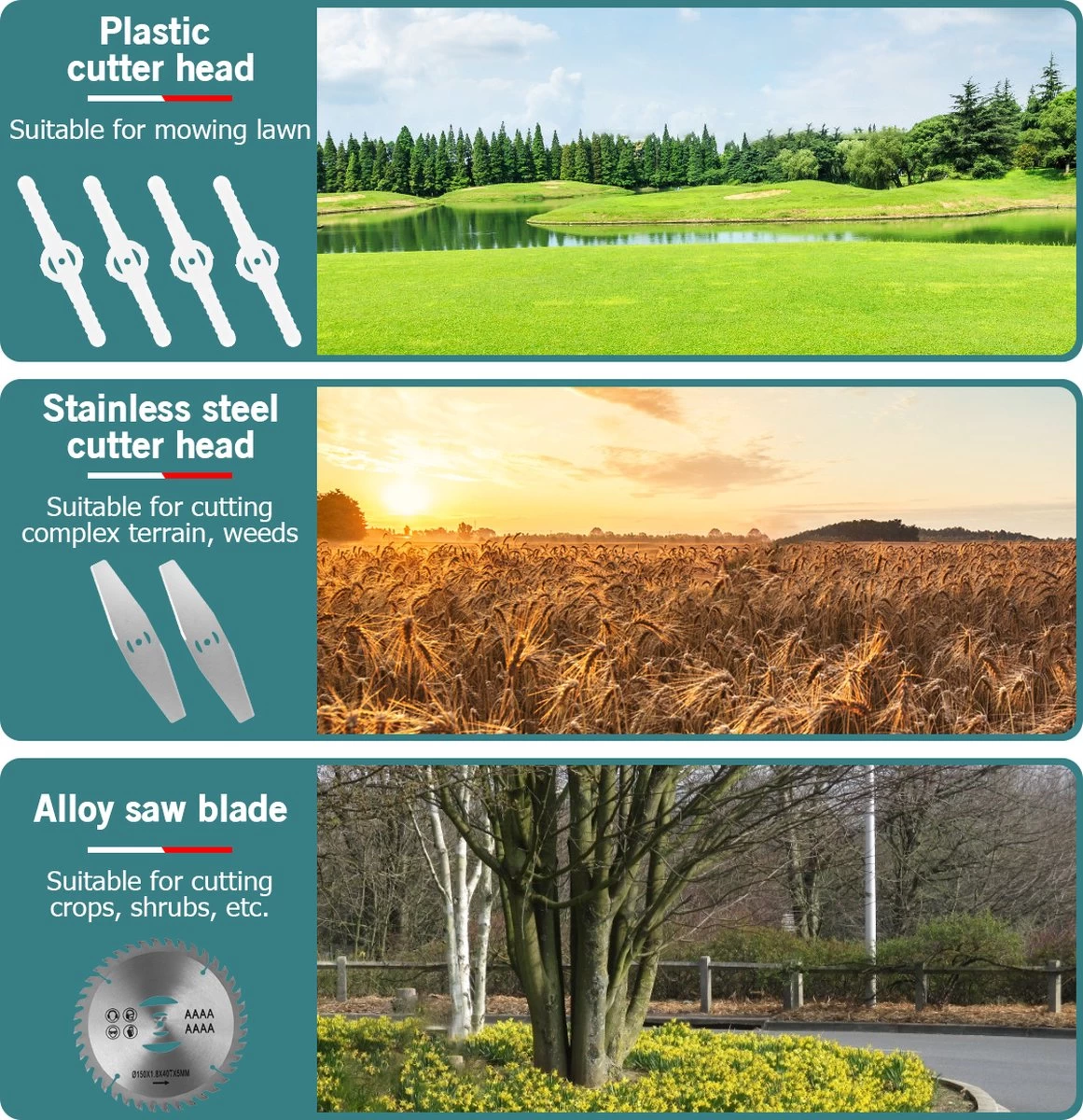 Coupe-herbe Coupe-herbe - Tondeuse à Gazon électrique Sans Fil Rechargeable - Tondeuse à Gazon Rotative - Tondeuse à Gazon - Poignée Réglable - Avec 2 Piles - Pour Tailler La Pelouse De Jardin - Blauw 5 Coupe-herbe Coupe-herbe - Tondeuse à Gazon électrique Sans Fil Rechargeable - Tondeuse à Gazon Rotative - Tondeuse à Gazon - Poignée Réglable - Avec 2 Piles - Pour Tailler La Pelouse De Jardin - Blauw – Image 3