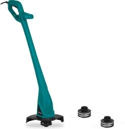 Coupe-herbe VONROC 300W - Diamètre De Coupe Ø230mm - Set Complet Avec 2 Bobines De Fil Supplémentaires De 4 Mètres - Système Tap And Go