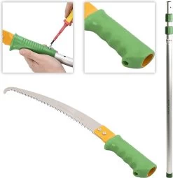 GRÜNTEK Scie D'élagage Télescopique WELS, Scie à Main 50 Cm Et Barre Télescopique Jusqu'à 240 Cm, Scie à Arbre Avec Dents 3D, Poignée Ergonomique, Longueur De Lame De Scie 350 Mm, Convient Aux Cisailles à Cygne 295.502.002 -Outils de jardinage professionnels 1164x1200 1