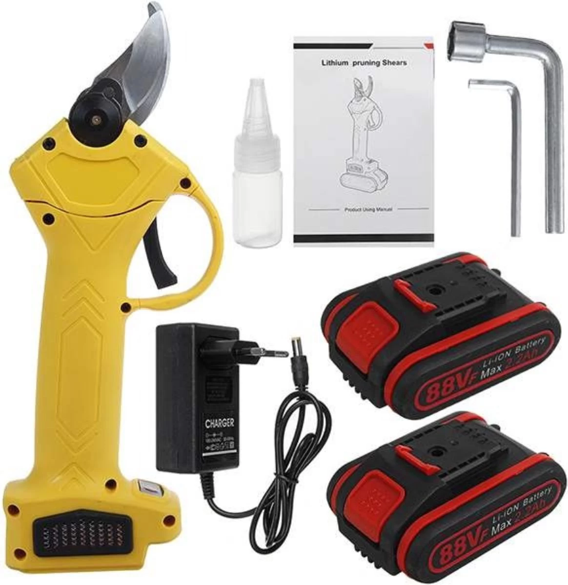 VIOLEWORKS® Sécateur Électrique - Sécateur Électrique - Pour Batterie Makita - 2x Batterie - Électrique - Sur Batterie - 9000 MAh - 88V 9 VIOLEWORKS® Sécateur Électrique - Sécateur Électrique - Pour Batterie Makita - 2x Batterie - Électrique - Sur Batterie - 9000 MAh - 88V – Image 7