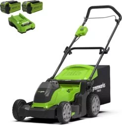 Tondeuse à Batterie Greenworks 40 Volts Avec Batterie 2 X 2AH Et Chargeur G40LM41K2X -Outils de jardinage professionnels 1173x1200 3