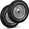 Relaxdays 2x Roue De Brouette 4.80 4.00-8 - Pneumatique - Roue De Secours Avec Adaptateurs - Noir-gris -Outils de jardinage professionnels 1173x1200 5