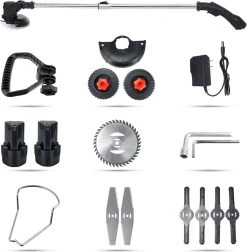 DOERSUPP Brosse à Désherbage électrique - Coupe-herbe Réglable - Set Complet De Tondeuse à Gazon - Haute Qualité - Avec Lames 13 DOERSUPP Brosse à Désherbage électrique - Coupe-herbe Réglable - Set Complet De Tondeuse à Gazon - Haute Qualité - Avec Lames -Outils de jardinage professionnels 1177x1200