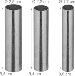 Relaxdays 4x Roue De Brouette 4.80 4.00-8 - Pneumatique - Roue De Secours Avec Adaptateurs - Noir-gris -Outils de jardinage professionnels 1180x1200 6