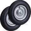 Relaxdays 2 X Roue De Brouette 4.80 4.00-8 - Pneu Pneumatique - Avec Essieu - Jante En Acier - Jusqu'à 200 Kg -Outils de jardinage professionnels 1188x1200 3