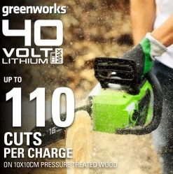TRONÇONNEUSE À BATTERIE GREENWORKS 40 VOLTS AVEC BATTERIE 2X2.0Ah ET CHARGEUR 17 TRONÇONNEUSE À BATTERIE GREENWORKS 40 VOLTS AVEC BATTERIE 2X2.0Ah ET CHARGEUR -Outils de jardinage professionnels 1189x1200 1
