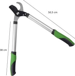 GEOLIA - Sécateur à Deux Mains - Acier Avec Revêtement Antiadhésif - 38 Mm