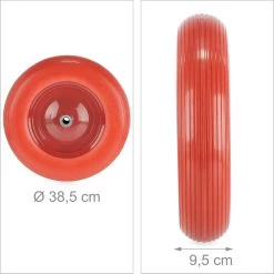 Roue De Brouette Relaxdays 4.80 4.00-8 - Pneu Anti-crevaison - Brouette De Roue De Secours - Jante En Acier -Outils de jardinage professionnels 1198x1200 34