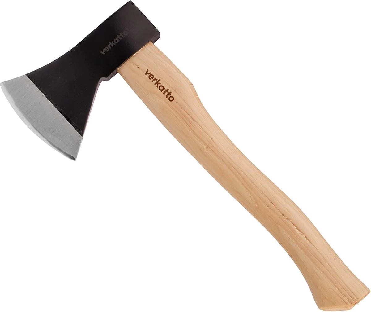 Hache 800 G Avec Manche En Noyer Et Lame En Acier Au Carbone - Hache à Main Pour Jardin Et Forêt - Petite Hache Universelle Compacte - Hache à Fendre Avec Manche En Bois Laqué 4 Hache 800 G Avec Manche En Noyer Et Lame En Acier Au Carbone - Hache à Main Pour Jardin Et Forêt - Petite Hache Universelle Compacte - Hache à Fendre Avec Manche En Bois Laqué – Image 2