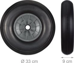 Roue De Brouette Relaxdays Anti Crevaison - 4.00-6 - Roue De Secours - PU - Complète - 3 Adaptateurs Zwart - Gris 18 Roue De Brouette Relaxdays Anti Crevaison - 4.00-6 - Roue De Secours - PU - Complète - 3 Adaptateurs Zwart - Gris -Outils de jardinage professionnels 1200x1029 6