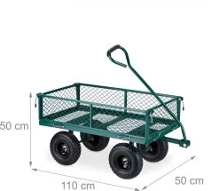 Pneumatiques De Charrette à Bras Relaxdays - 200 Kg - Chariot De Transport En Acier - Chariot De Jardin - Charrette à Bras -Outils de jardinage professionnels 1200x1043 4