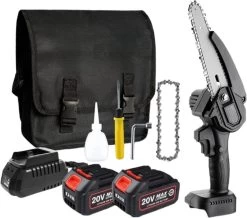 Mini Scie à Main Et Tronçonneuse électrique - Avec Batterie - Travail Du Menuiserie - Zwart -Outils de jardinage professionnels 1200x1057