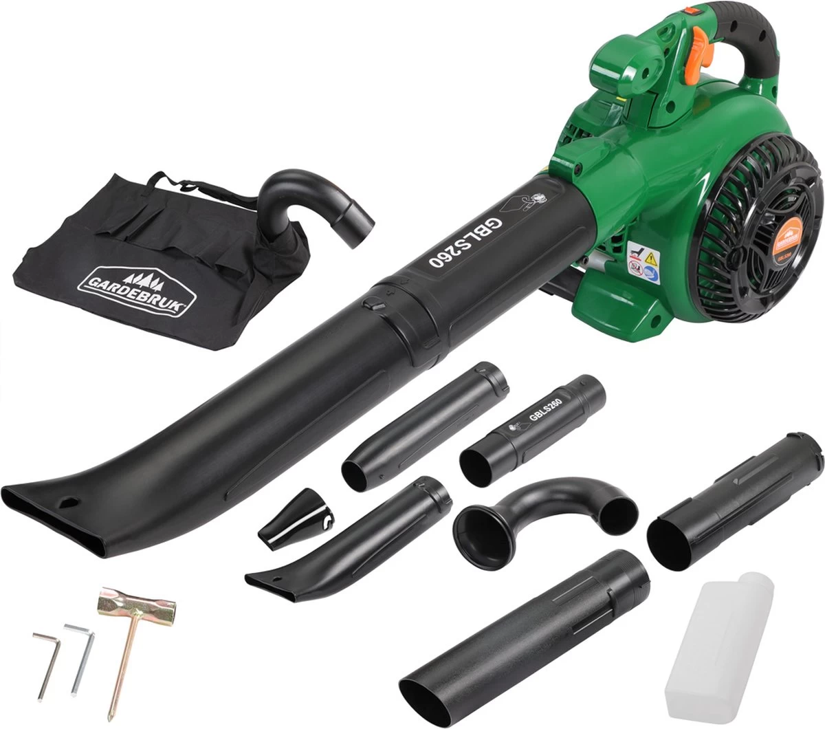 Aspirateur à Feuilles Gardebruk 4 En 1 - Essence / Vitesse De Soufflage 90m/s Vert Zwart 3 Aspirateur à Feuilles Gardebruk 4 En 1 - Essence / Vitesse De Soufflage 90m/s Vert Zwart