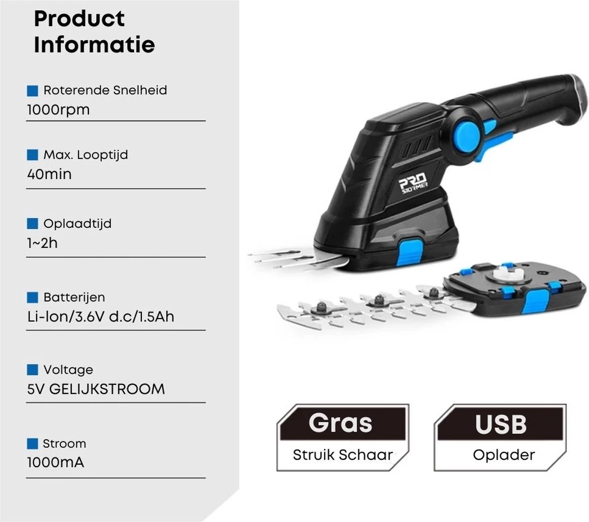 Coupe-herbe Homezie | Fonction 2 En 1 | Taille-haie | Taille-haie électrique | Tondeuse à Gazon | Outils De Jardin | Sécateurs électriques 5 Coupe-herbe Homezie | Fonction 2 En 1 | Taille-haie | Taille-haie électrique | Tondeuse à Gazon | Outils De Jardin | Sécateurs électriques – Image 3