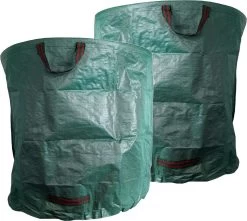 ToCi 2 X Sac De Jardin 500 L, Autoportant, Pliable, Robuste - Sacs De Jardin Sac De Déchets Verts Sac D'herbe Sac De Feuilles Sac De Déchets De Jardin