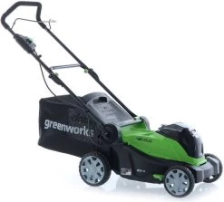 Tondeuse électrique Sans Fil Greenworks G48LM41 48V - Largeur De Coupe 41 Cm - Batterie 4Ah -Outils de jardinage professionnels 1200x1083 2