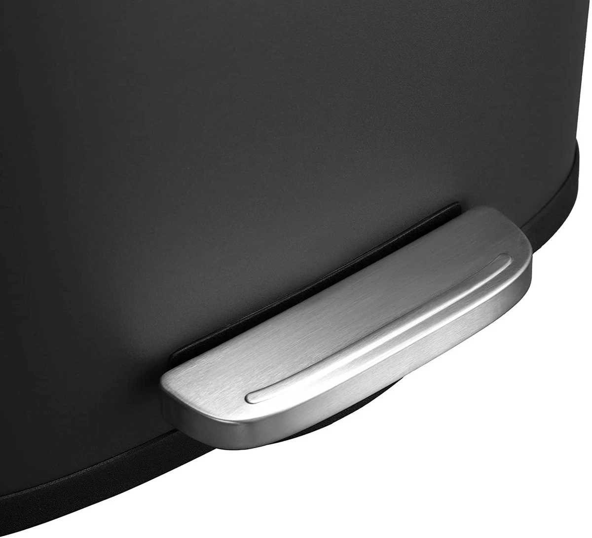 Prullenbak - Poubelle Poubelle Pour La Cuisine, Poubelle De 30 L Avec Pédale, Poubelle à Pédale Avec Bac Intérieur En Plastique, Couvercle à Charnière, Fermeture Amortie, Anti-odeurs Et Hygiénique, Noir 4 Prullenbak - Poubelle Poubelle Pour La Cuisine, Poubelle De 30 L Avec Pédale, Poubelle à Pédale Avec Bac Intérieur En Plastique, Couvercle à Charnière, Fermeture Amortie, Anti-odeurs Et Hygiénique, Noir – Image 2