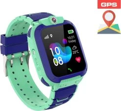 Cadeau FĂTE DES PĂRES - Cadeaux Papa - Montre GPS Enfant - Avec Appareil Photo Et TĂ©lĂ©phone - Tracker Gps Enfants Chat Et VĂ©lo - IP68 Ătanche 2G Enfants Smart Watch Compatible Avec IOS Android, Avec