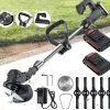 Coupe-herbe Herbe - Tondeuse à Gazon - Coupe-herbe électrique - Machine à Gazon - Rechargeable Sans Fil - Poignée Réglable - Avec 2 Piles - Pour Tailler La Pelouse De Jardin - Zwart -Outils de jardinage professionnels 1200x1113 1
