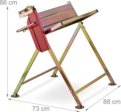 Tréteau Pour Tronçonneuse Relaxdays - Avec Support Pour Tronçonneuse - Tréteau - Jusqu'à 120 Kg - Chevalet -métal -Outils de jardinage professionnels 1200x1115