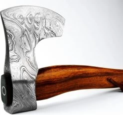 Hache à Hakbijl Viking Damassé De Luxe Vidar Hache Fendue Medium Hache En Bois Plein Air Hache à Main Hache De Camping Hache De Jardin