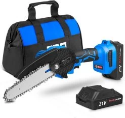 Mini Tronçonneuse - Tronçonneuse - Sécateur Electrique - Taille Haie Electrique - 15 CM - Blauw -Outils de jardinage professionnels 1200x1125