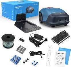 HOOKII Neomow S - Robot Tondeuse Intelligent Pour Pelouses Jusqu'à 1000m² - Batterie Haute Capacité 4400mAh - Largeur De Coupe 7,87'', Recharge Automatique, Bluetooth /WiFi - Batterie Et Chargeur Inclus -Outils de jardinage professionnels 1200x1128 1