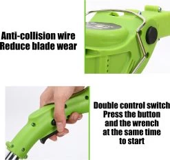 Tondeuse à Gazon Drillpro - Tondeuses à Tondeuses à Gazon - Électrique Portable - 450W 12V - Avec Poignée Réglable Et 2 Piles - Vert -Outils de jardinage professionnels 1200x1129