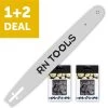 Combiset Composé D'une Lame De Scie RNtools 50cm (y Compris Husqvarna Et Dolmar) + 2x Chaîne De Scie RNtools 3/8 1.6mm 72 Maillons -Outils de jardinage professionnels 1200x1130