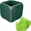 Nature Sac à Déchets De Jardin Vert Pliable 290 Litres Avec Un Jeu De Râteaux à Feuilles / Pinces à Déchets De Jardin - Jardinage