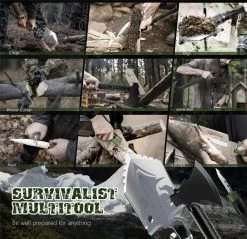 Hache Polyvalente De Pelle Pliante, Pelle En Acier Inoxydable De 48 à 102 Cm De Longueur En Acier Allié De Qualité Supérieure, Pelle Portable Et Amovible, Pour Le Camping, La Pêche, L'expédition, Etc. -Outils de jardinage professionnels 1200x1161 3