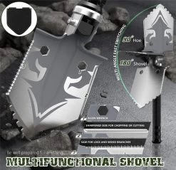 Hache Polyvalente De Pelle Pliante, Pelle En Acier Inoxydable De 48 à 102 Cm De Longueur En Acier Allié De Qualité Supérieure, Pelle Portable Et Amovible, Pour Le Camping, La Pêche, L'expédition, Etc. -Outils de jardinage professionnels 1200x1161 4