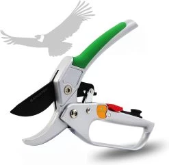 GRÜNTEK Sécateur CONDOR 200 Mm, Cliquet Automatique, Ø20 Mm, Lame SK5, Poignées En Aluminium Avec Revêtement En PVC, Avec éponge à Huile Et Affûteur -Outils de jardinage professionnels 1200x1169 3